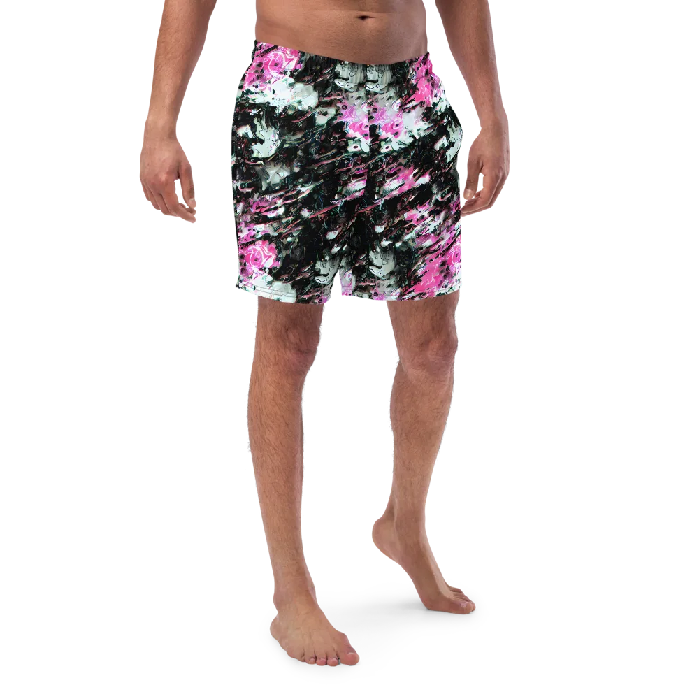Neon Blackwater on Swim Trunks — Front