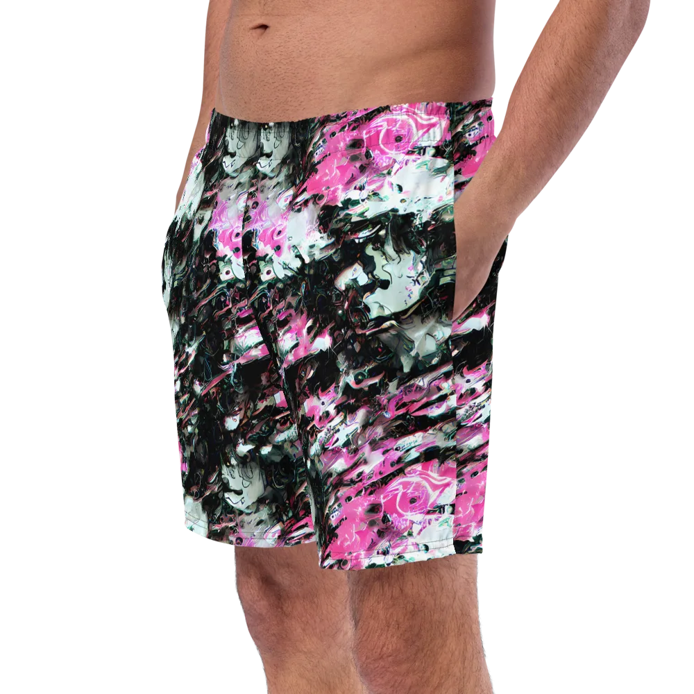 Neon Blackwater on Swim Trunks — Left Front