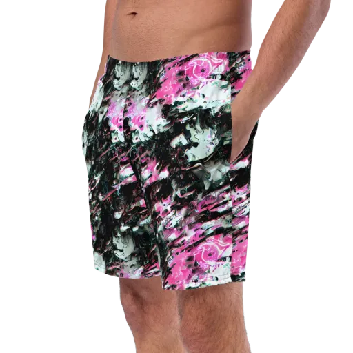 Neon Blackwater on a Swim Trunks