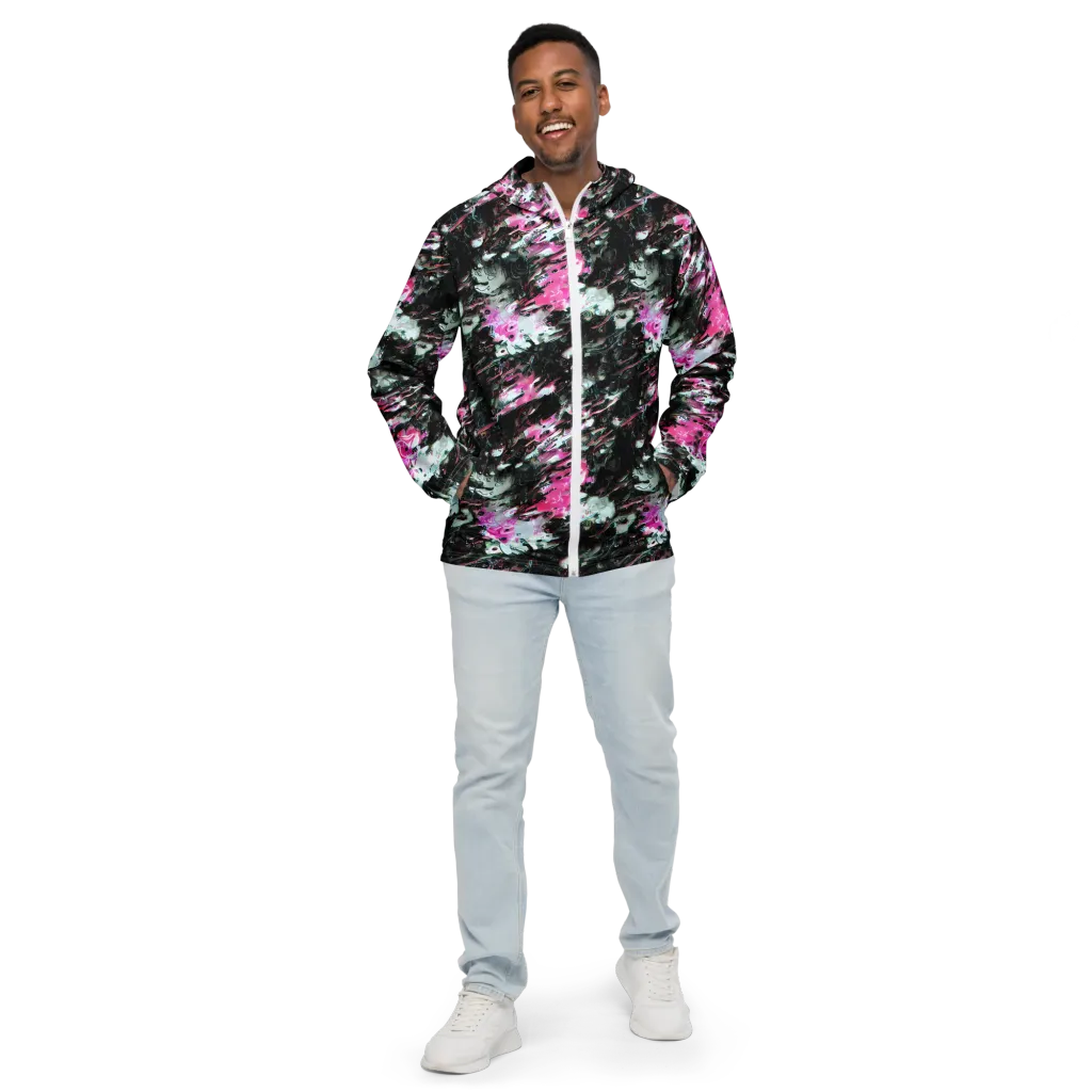 Neon Blackwater on Men's Windbreaker — Front