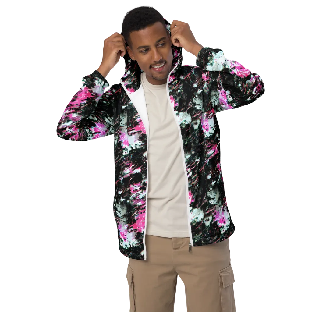 Neon Blackwater on Men's Windbreaker — Front