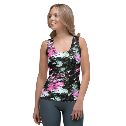 Neon Blackwater on a Women's Tank Top