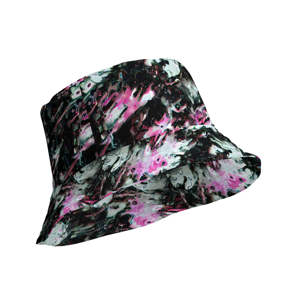 Neon Blackwater on Reversible Bucket Hat — Product details Outside