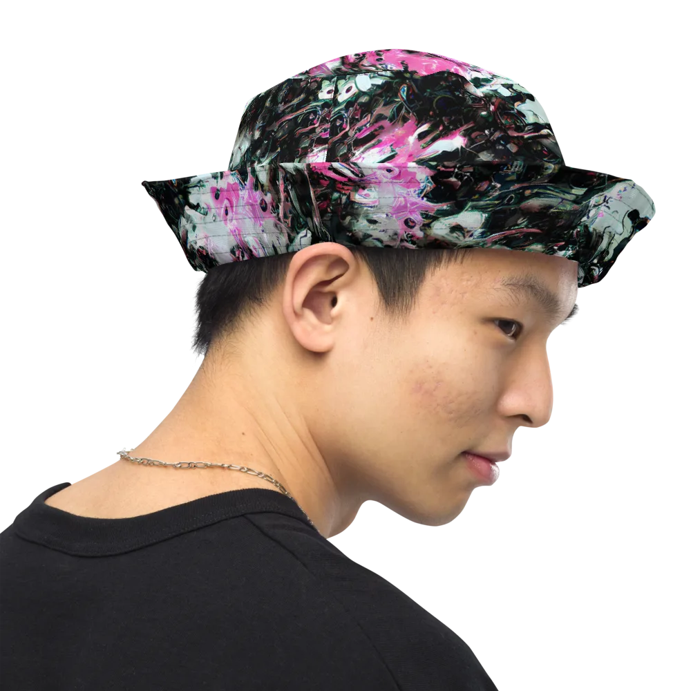 Neon Blackwater on Reversible Bucket Hat — Right Outside