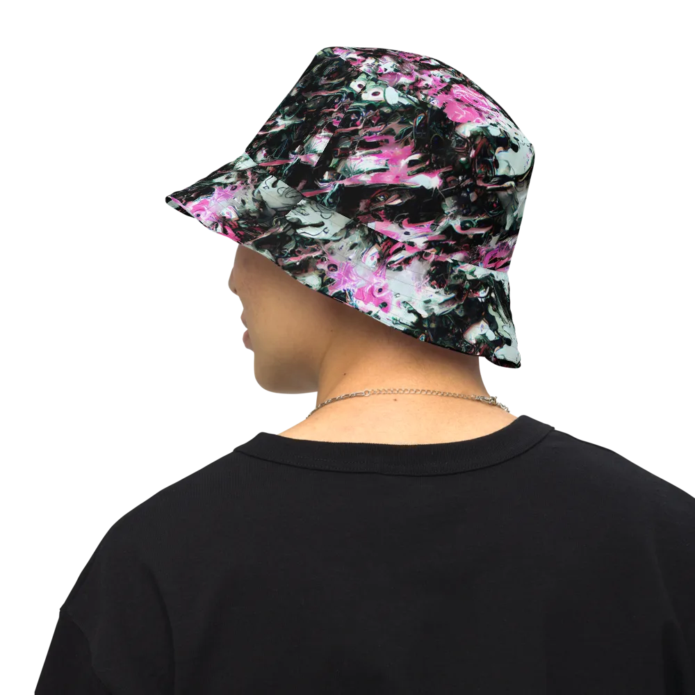 Neon Blackwater on Reversible Bucket Hat — Back Inside