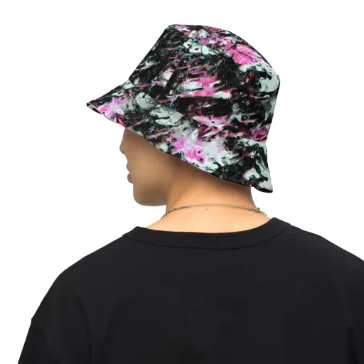 Neon Blackwater on a Reversible Bucket Hat