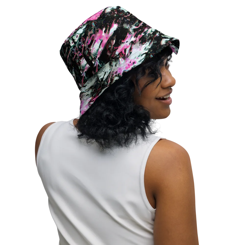 Neon Blackwater on Reversible Bucket Hat — Right Outside
