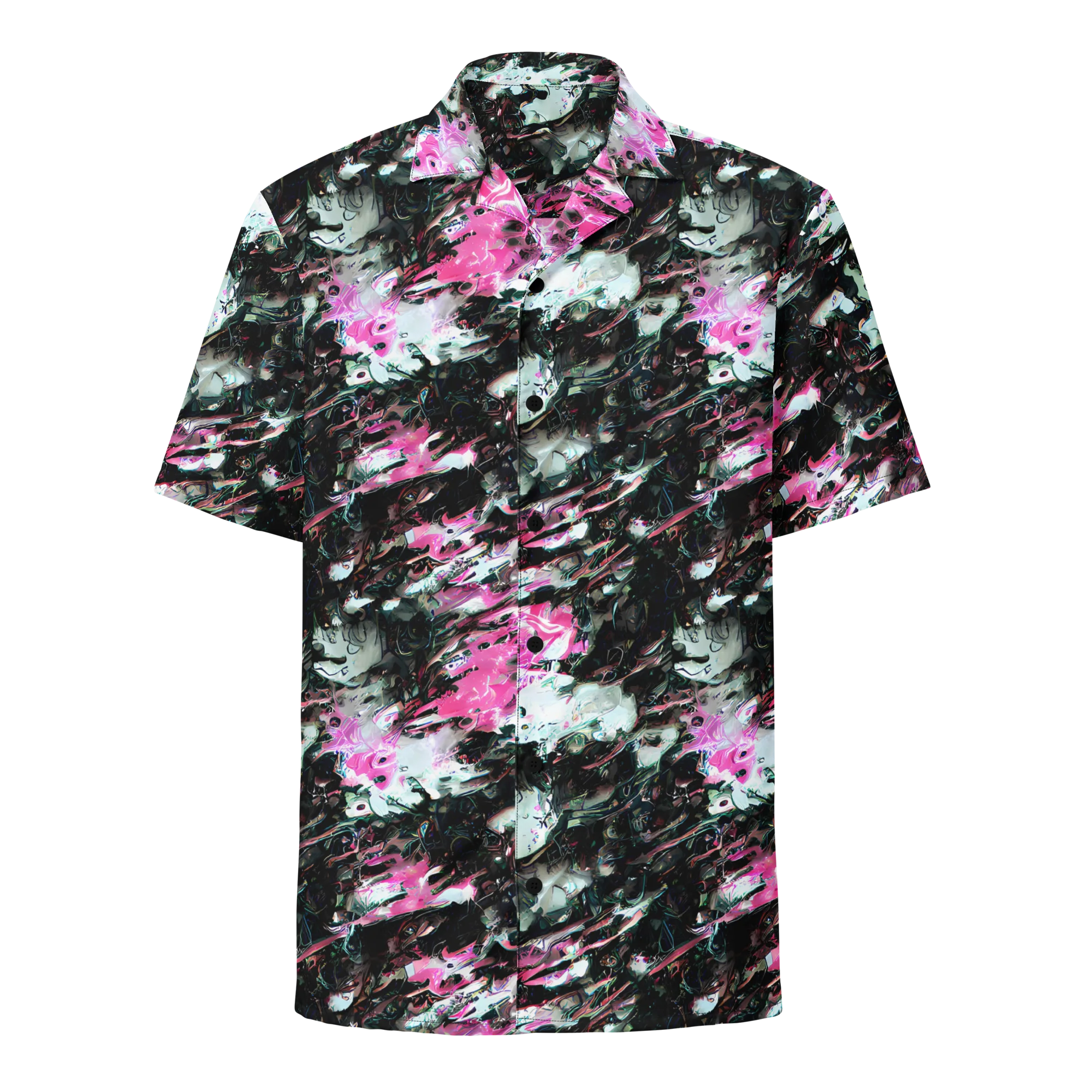 Neon Blackwater on Button Shirt — Front