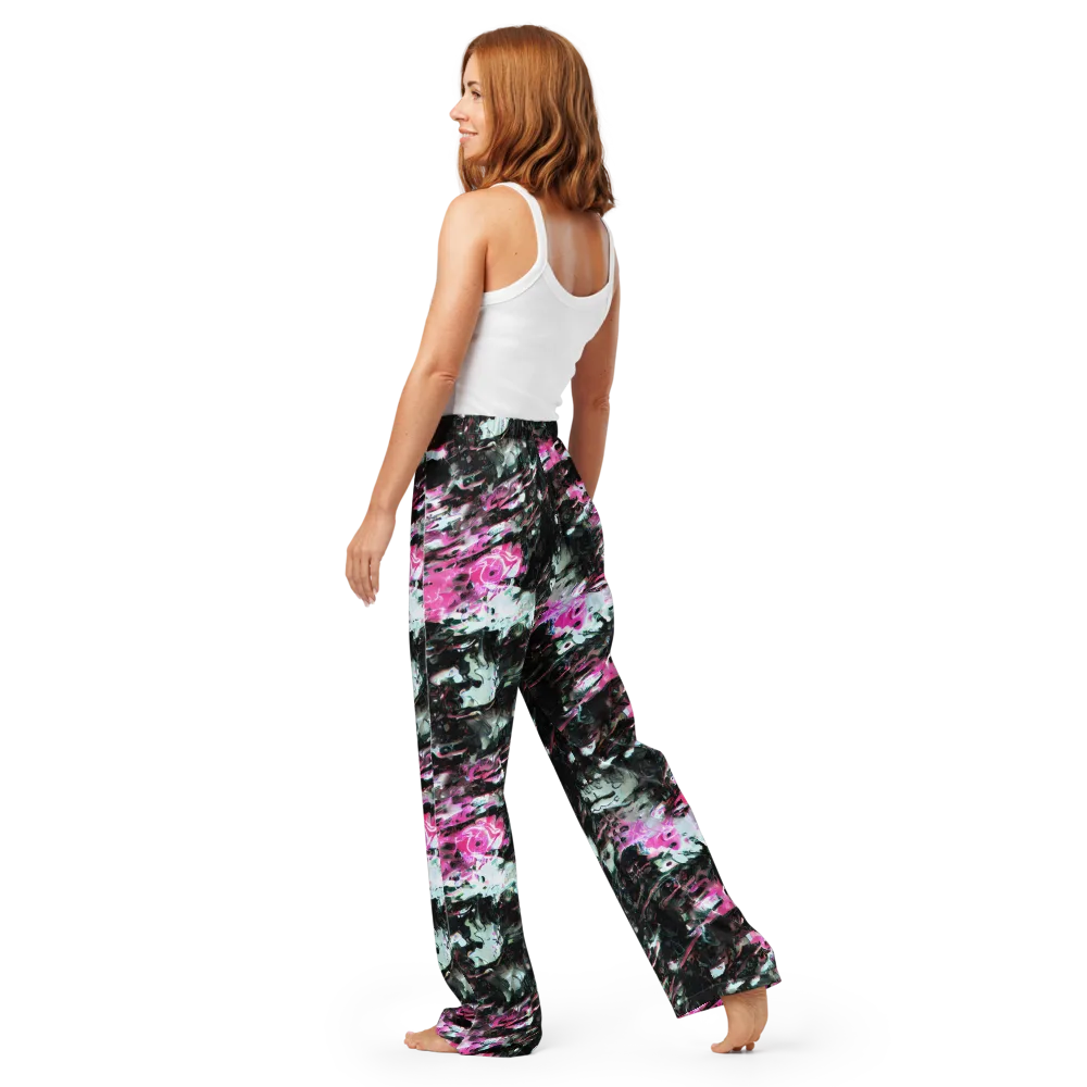 Neon Blackwater on Women's Pajama Pants — Back