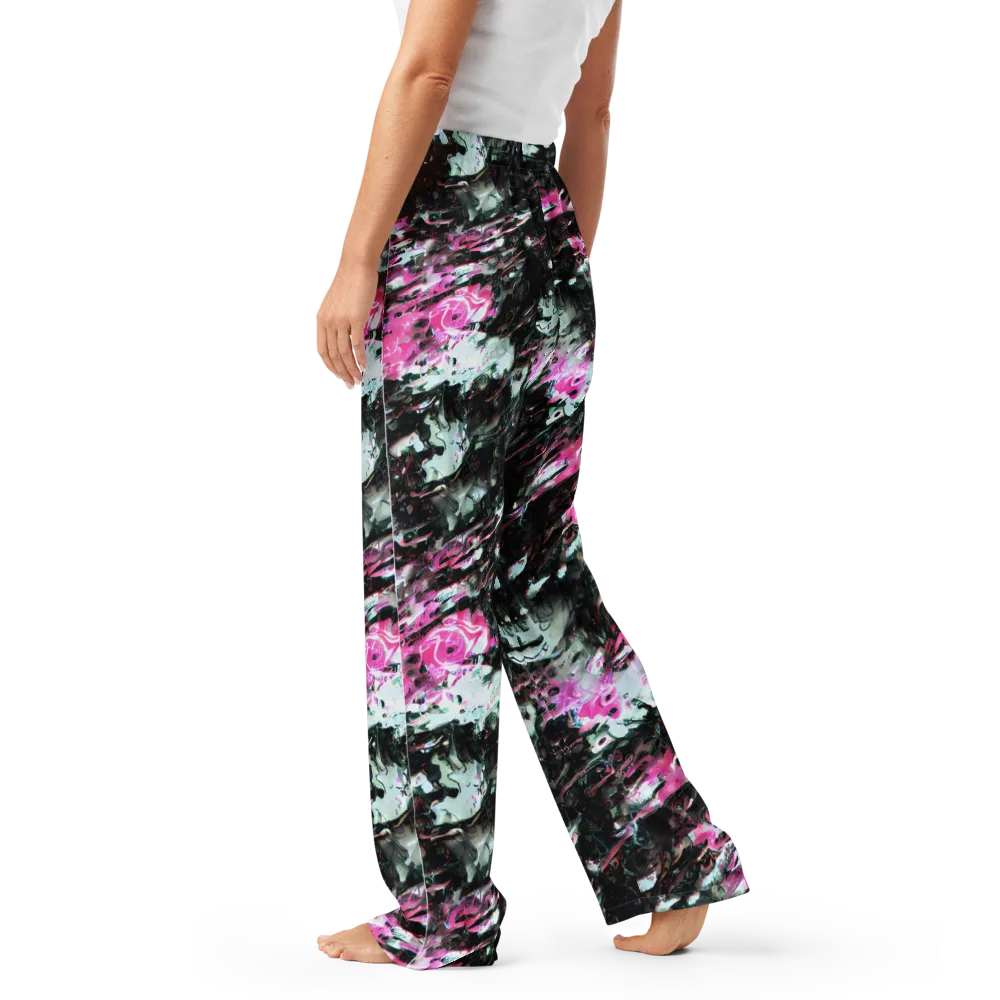 Neon Blackwater on Women's Pajama Pants — Left