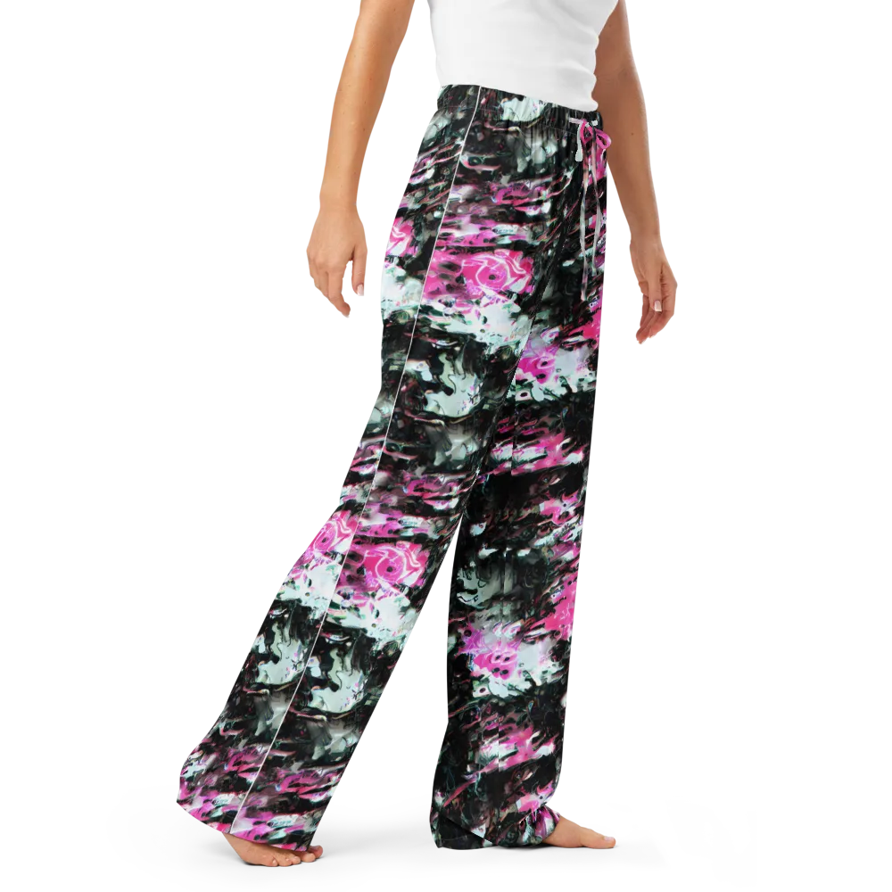 Neon Blackwater on Women's Pajama Pants — Right Front