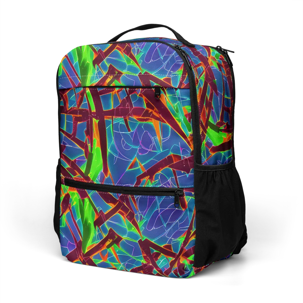 Luminous Crackle on Utility Backpack — Left Front