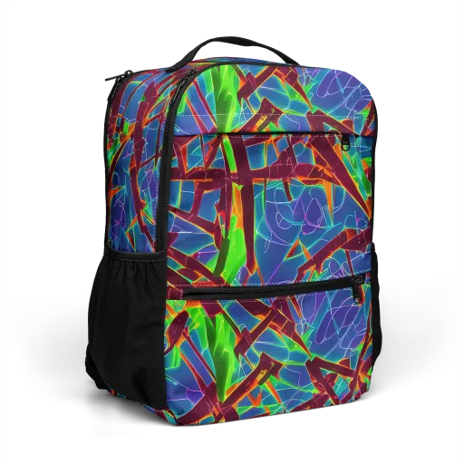 Luminous Crackle on a Utility Backpack