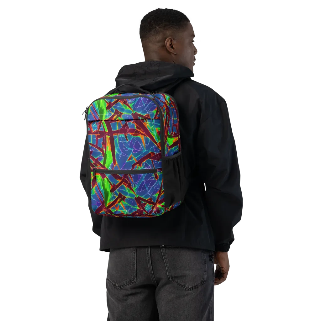 Luminous Crackle on Utility Backpack — Back