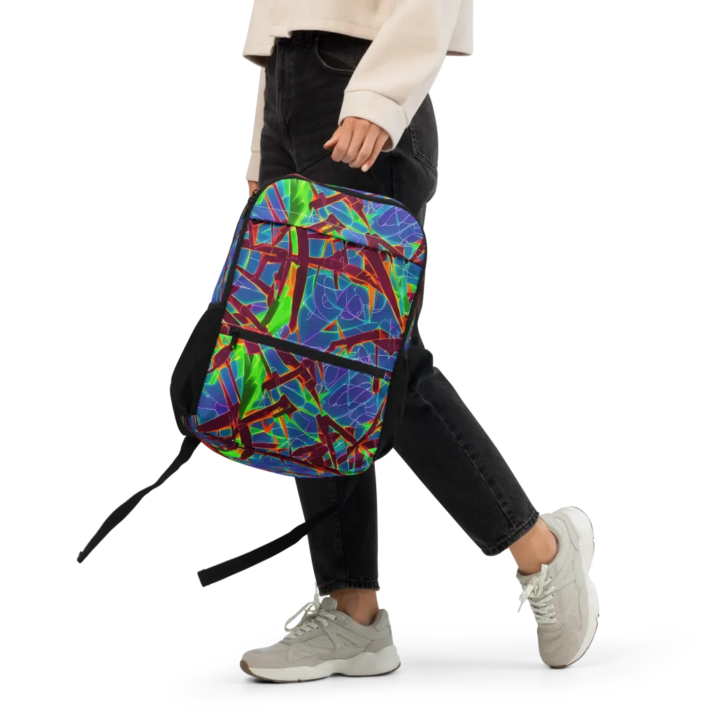Luminous Crackle on Utility Backpack — Front