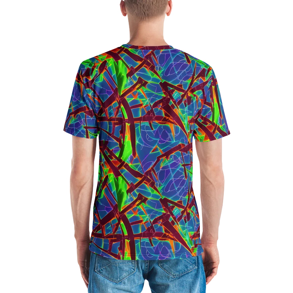 Luminous Crackle on Men's Crew Neck T-Shirt — Back