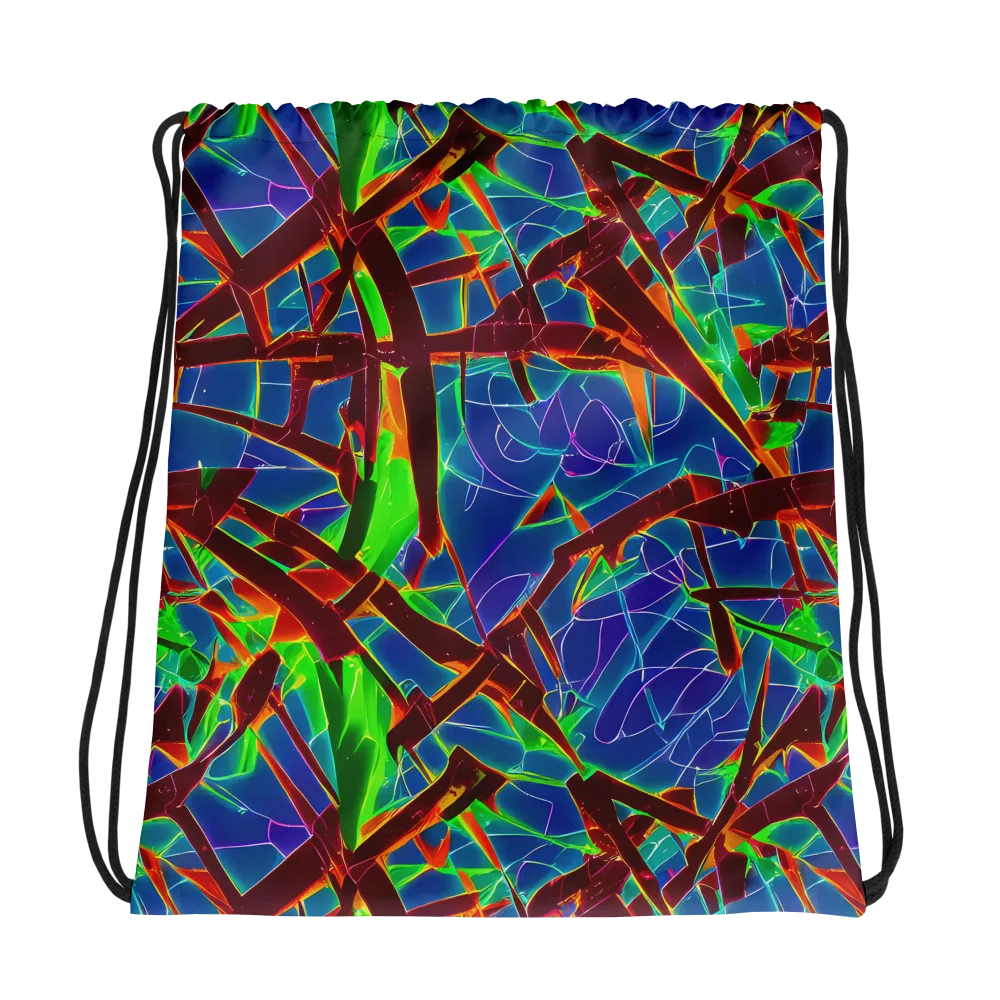Luminous Crackle on Drawstring Bag — Photo