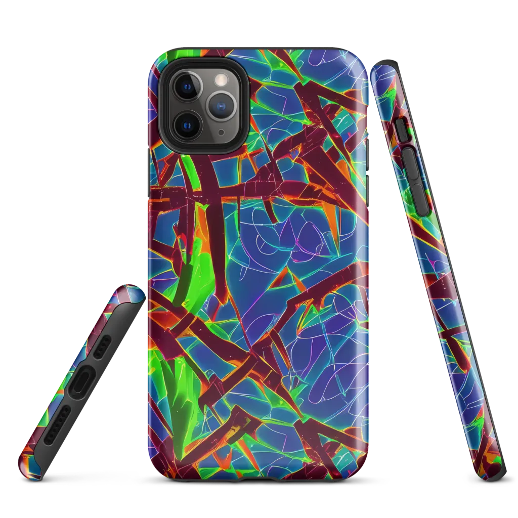 Luminous Crackle on Tough Case for iPhone® — Front