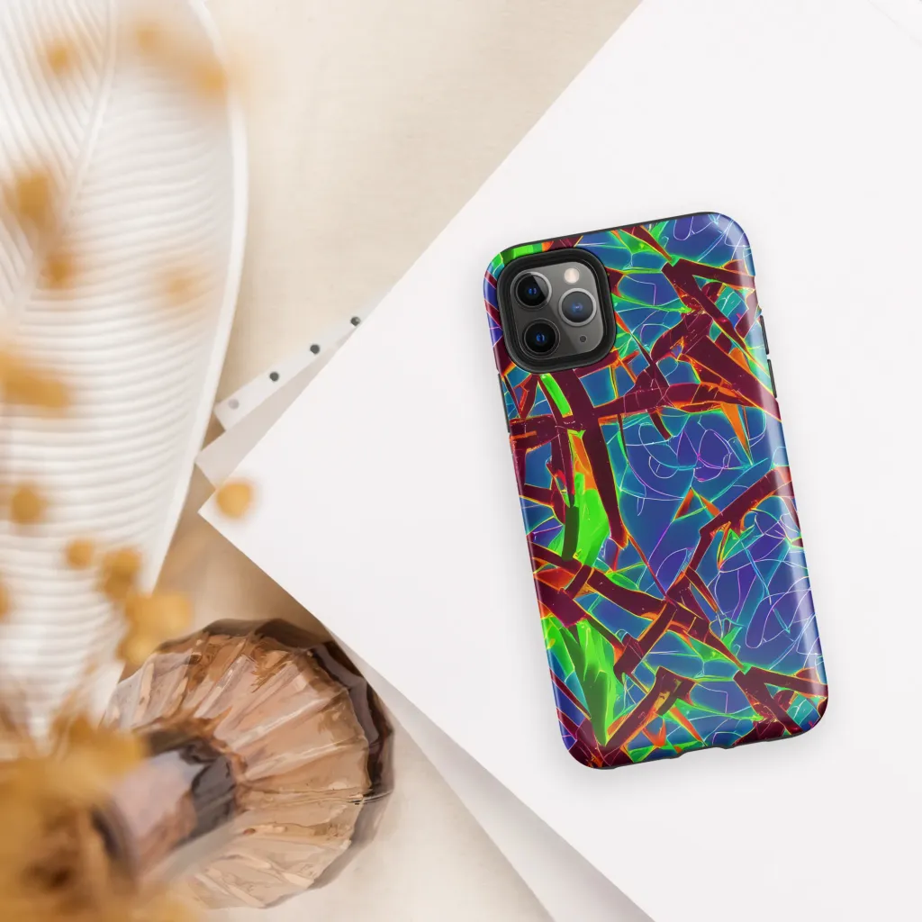Luminous Crackle on Tough Case for iPhone® — Front