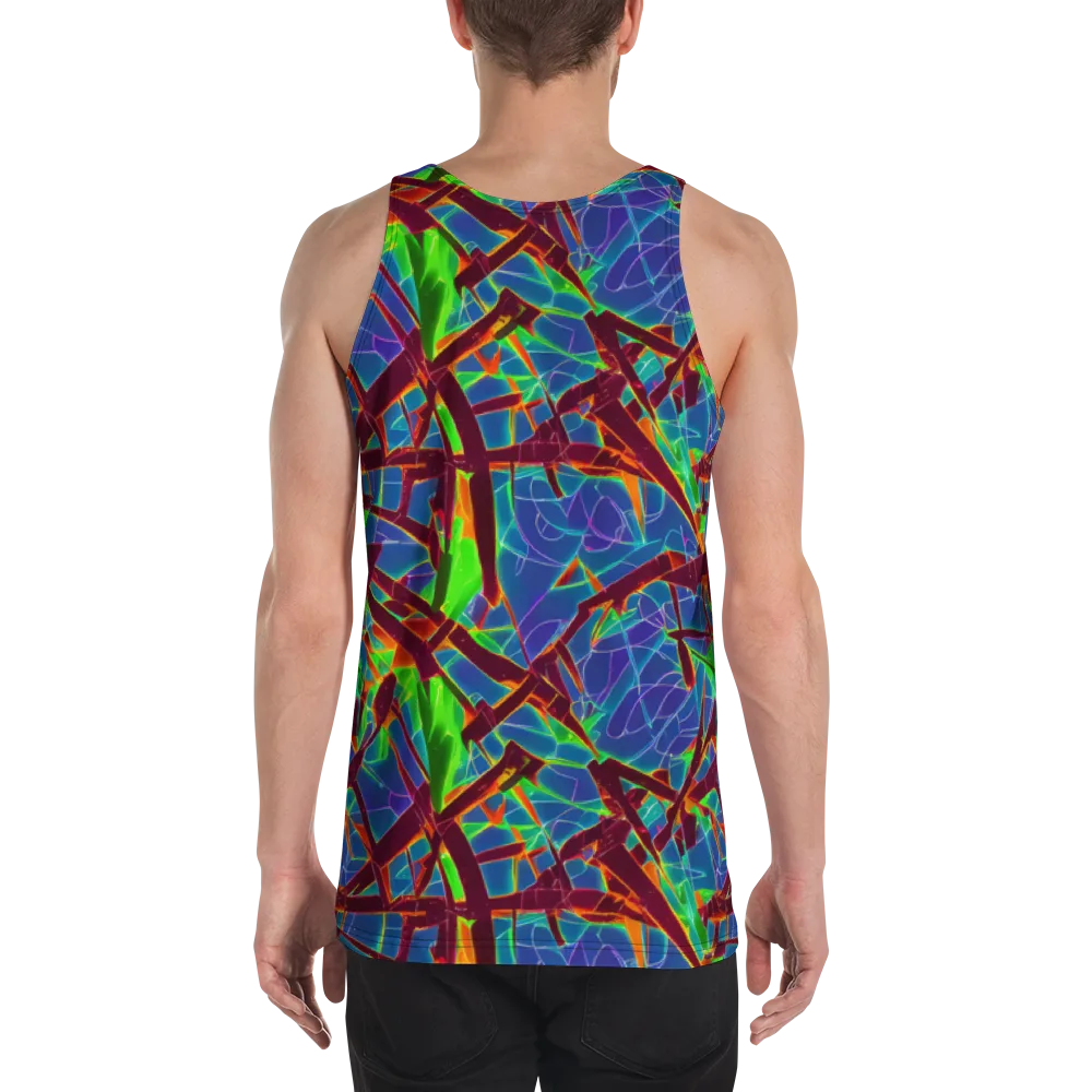 Luminous Crackle on Men's Tank Top — Back