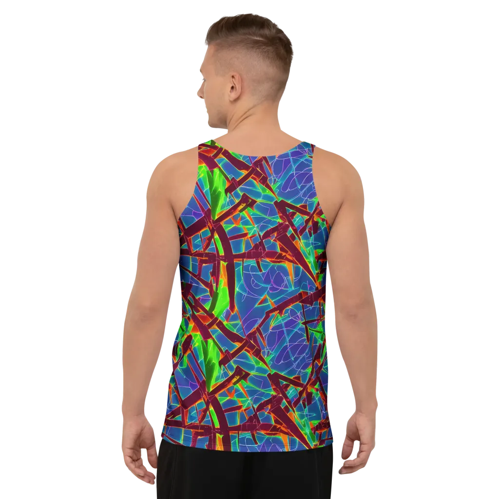 Luminous Crackle on Men's Tank Top — Back