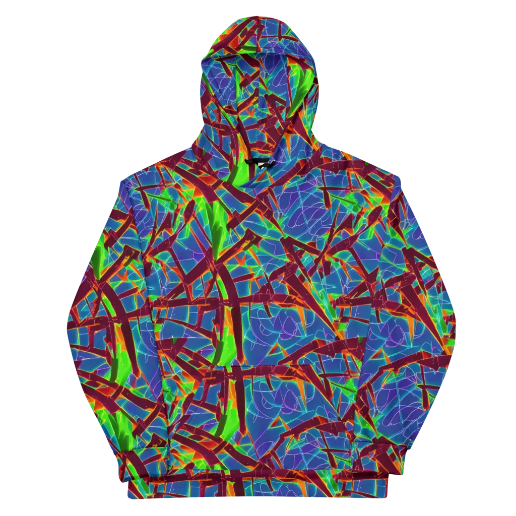 Luminous Crackle on Cotton Hoodie — Front