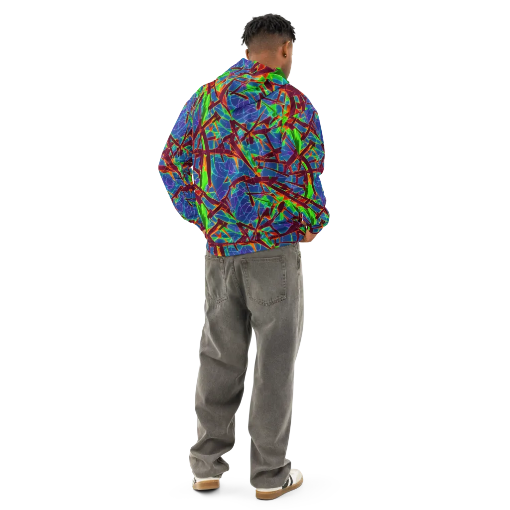 Luminous Crackle on Cotton Hoodie — Back