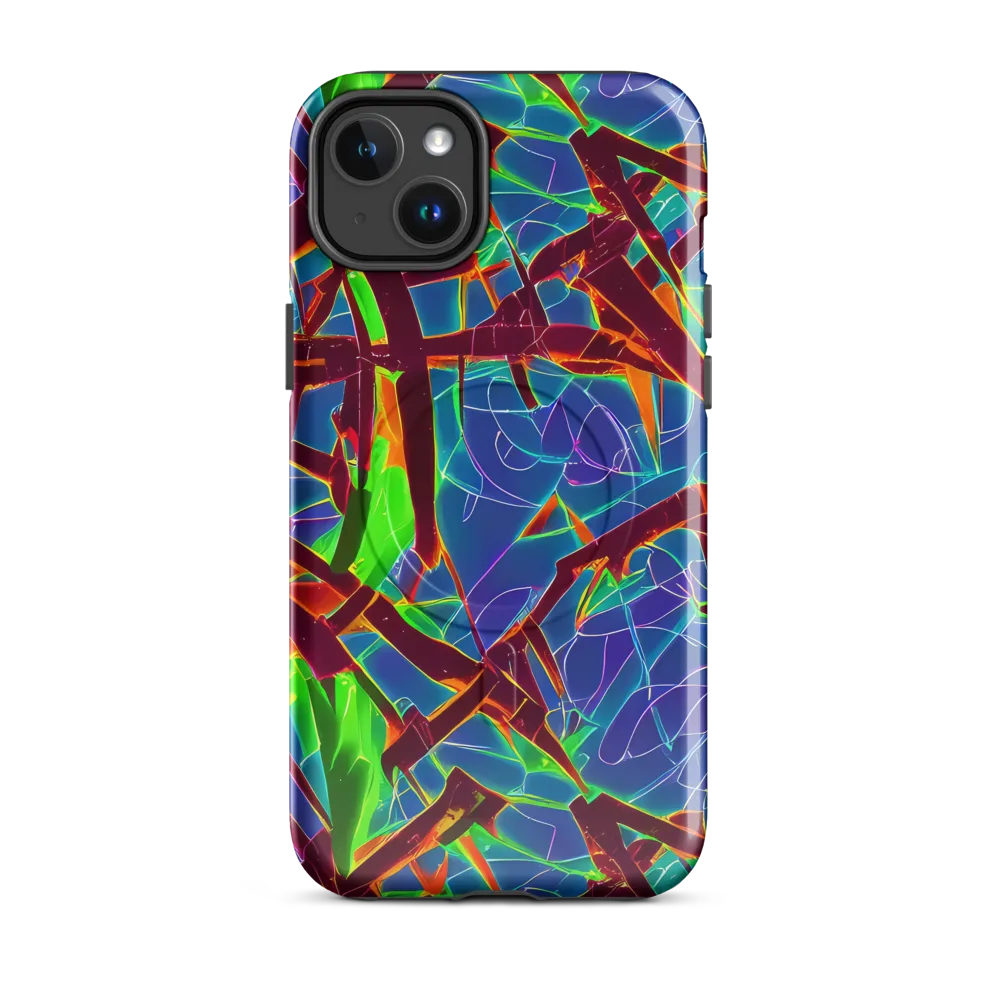 Luminous Crackle on MagSafe Tough Case for iPhone® — Front
