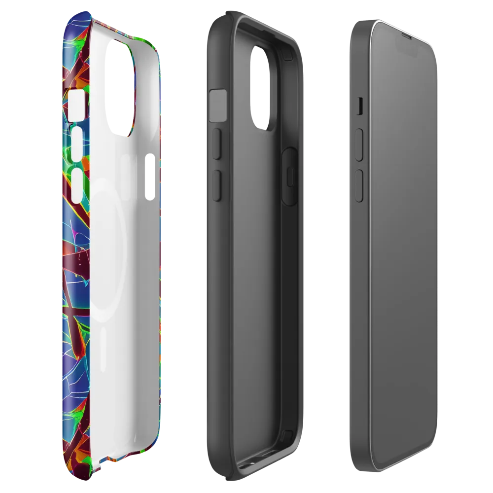 Luminous Crackle on MagSafe Tough Case for iPhone® — Front