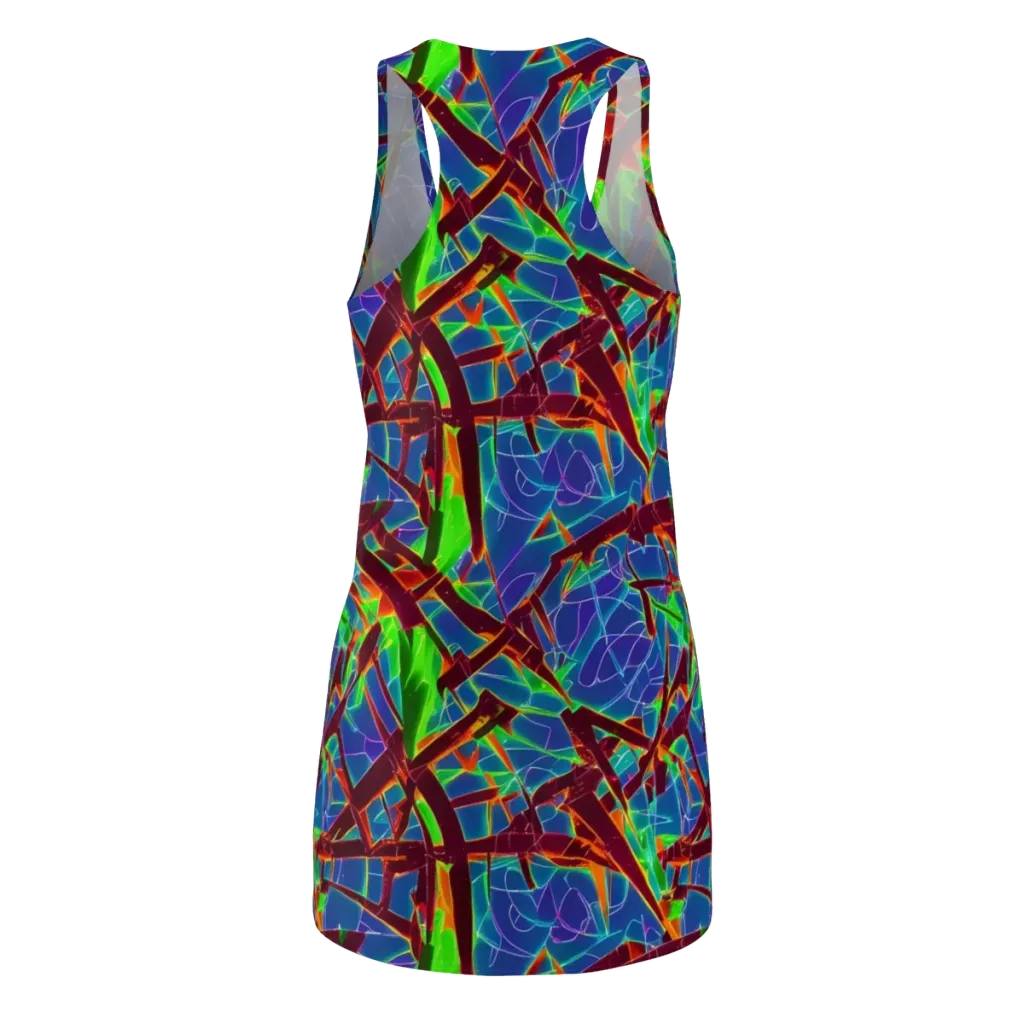 Luminous Crackle on Racerback Dress — Back