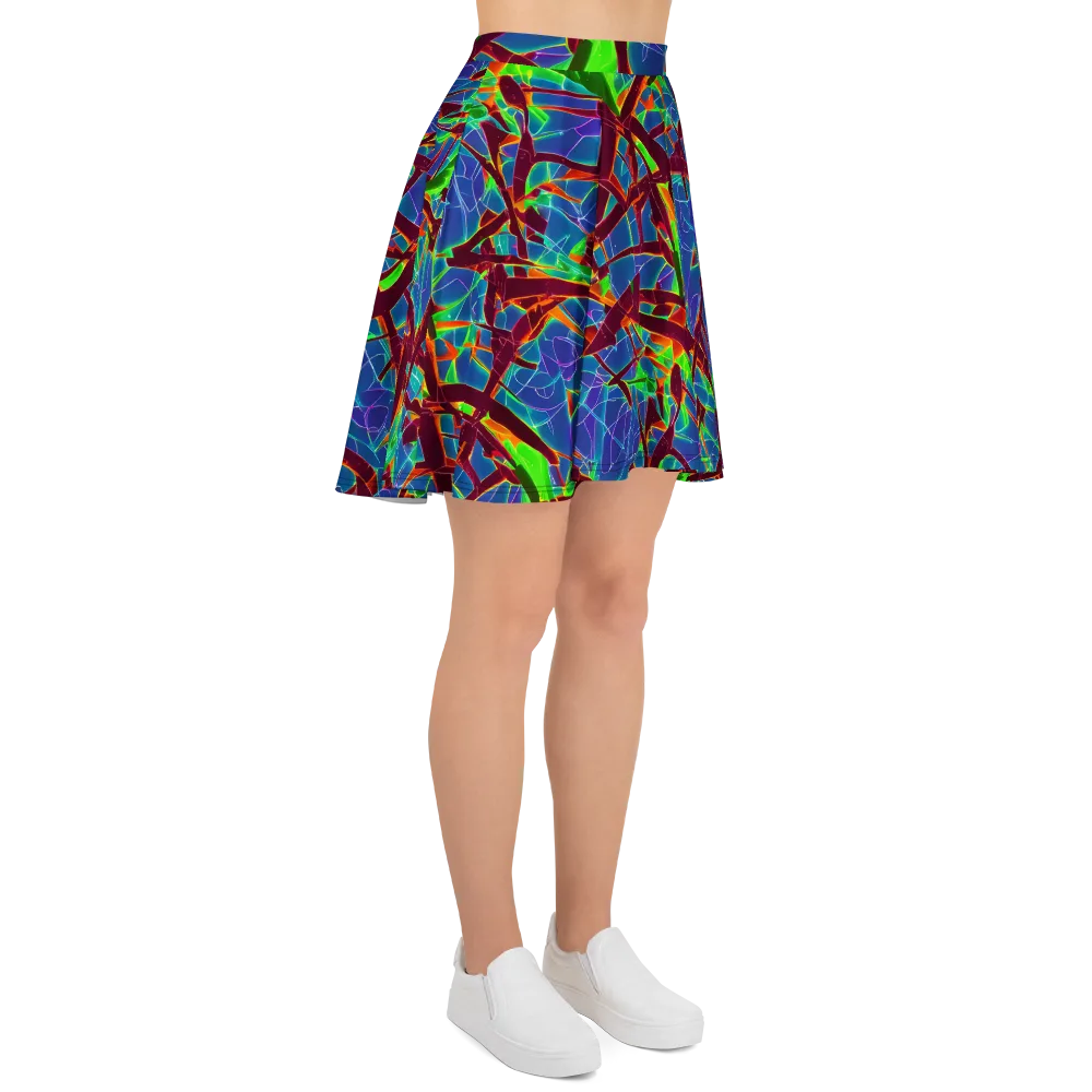 Luminous Crackle on Skater Skirt — Right