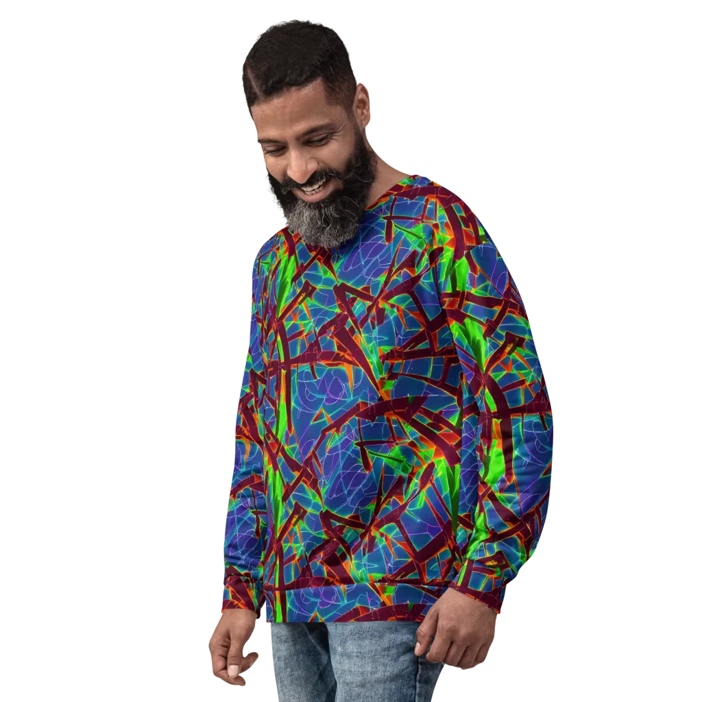Luminous Crackle on Sweatshirt — Left Front