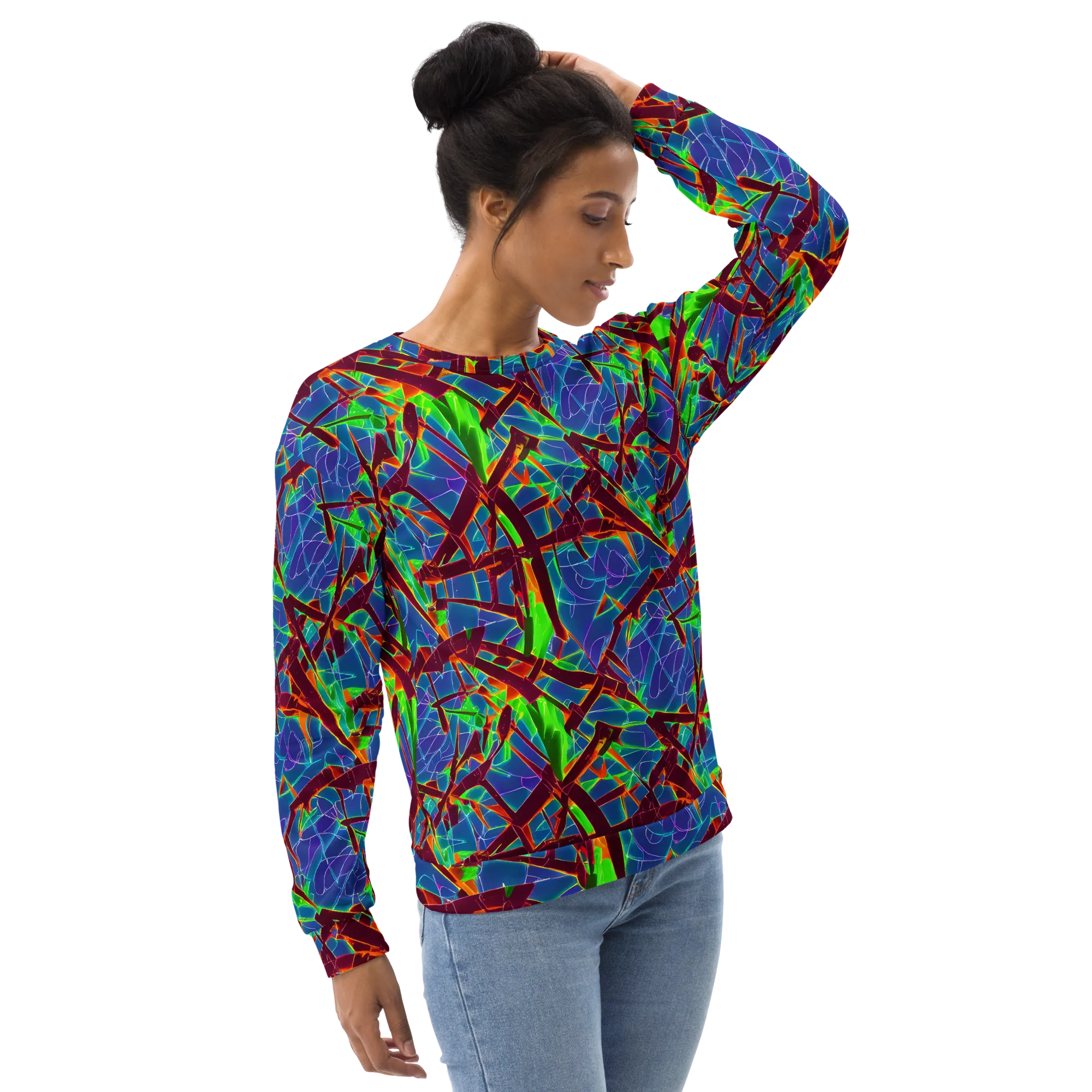 Luminous Crackle on Sweatshirt — Right Front