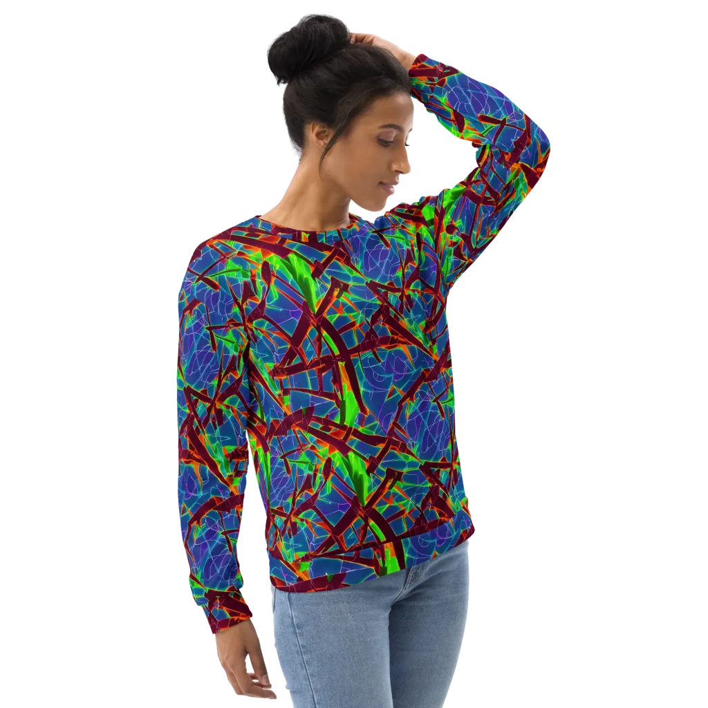 Luminous Crackle on Sweatshirt — Right Front