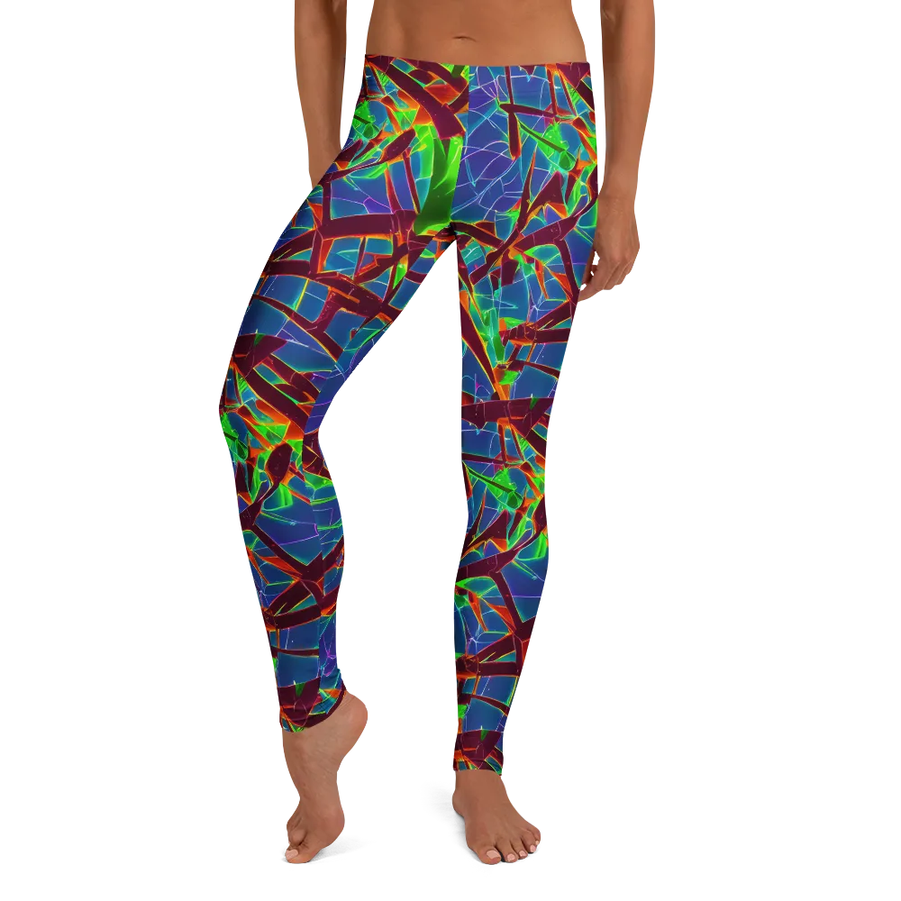 Luminous Crackle on Leggings — Front