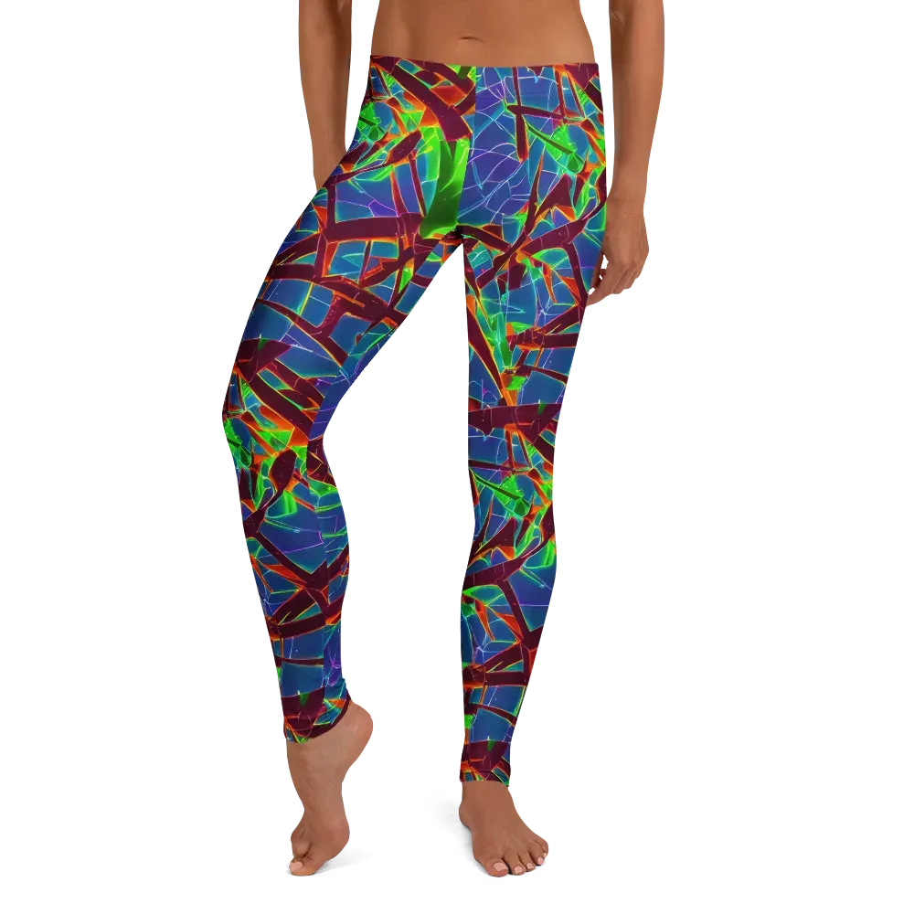 Luminous Crackle on Leggings — Front