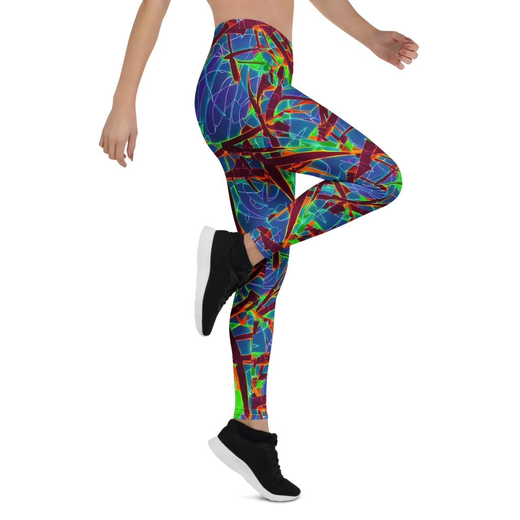 Luminous Crackle on Leggings — Right