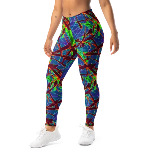 Luminous Crackle on a Leggings