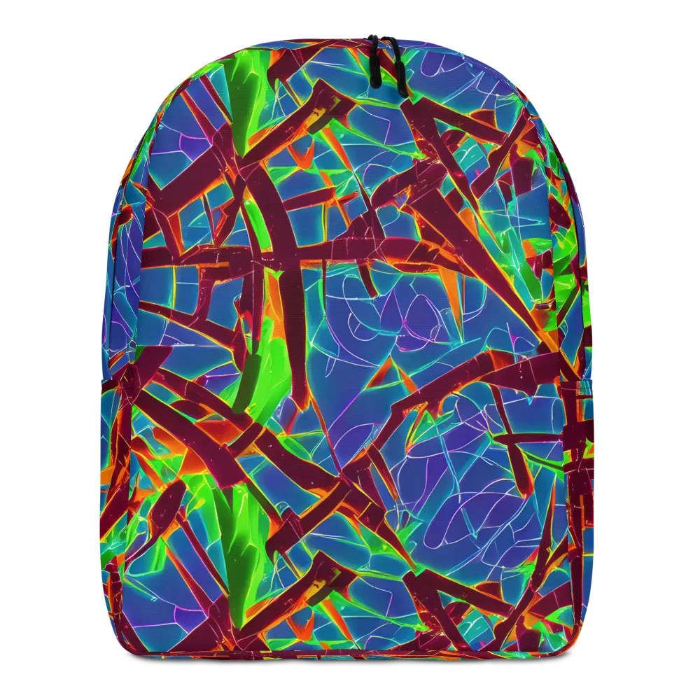 Luminous Crackle on Minimalist Backpack — Front
