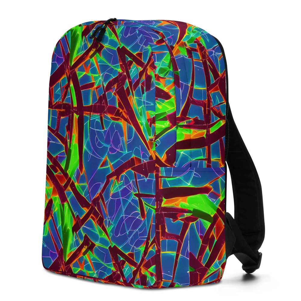 Luminous Crackle on Minimalist Backpack — Left
