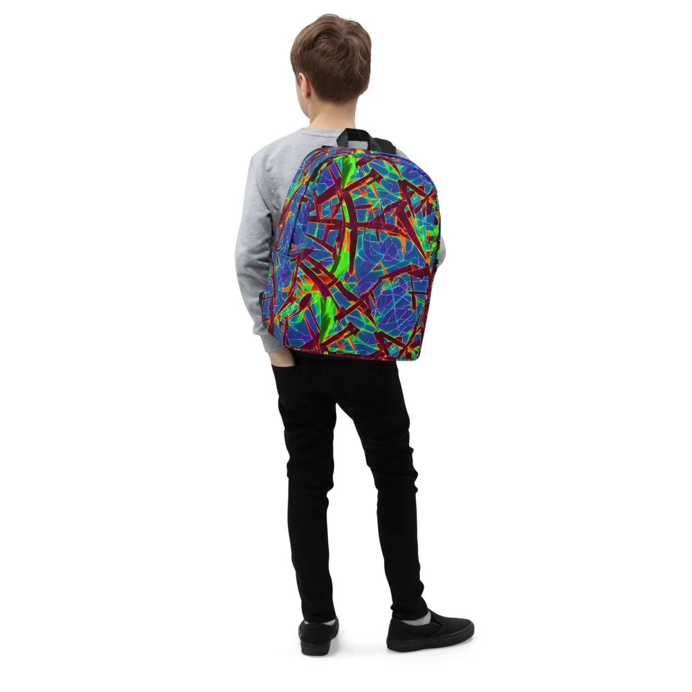 Luminous Crackle on Minimalist Backpack — Right Front