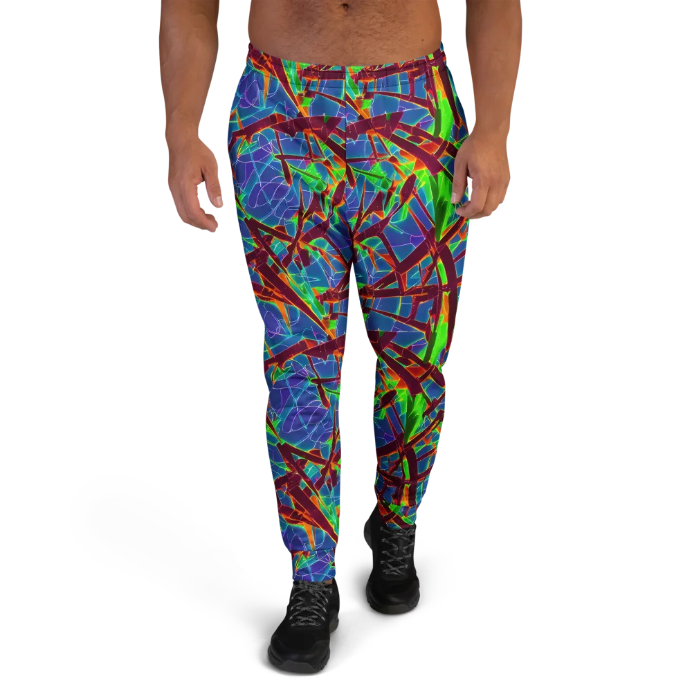 Luminous Crackle on Men's Joggers — Front