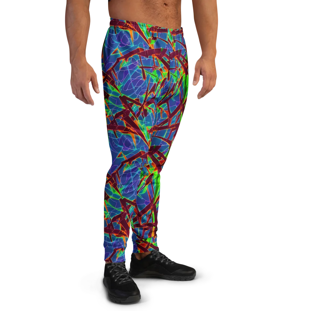 Luminous Crackle on Men's Joggers — Right