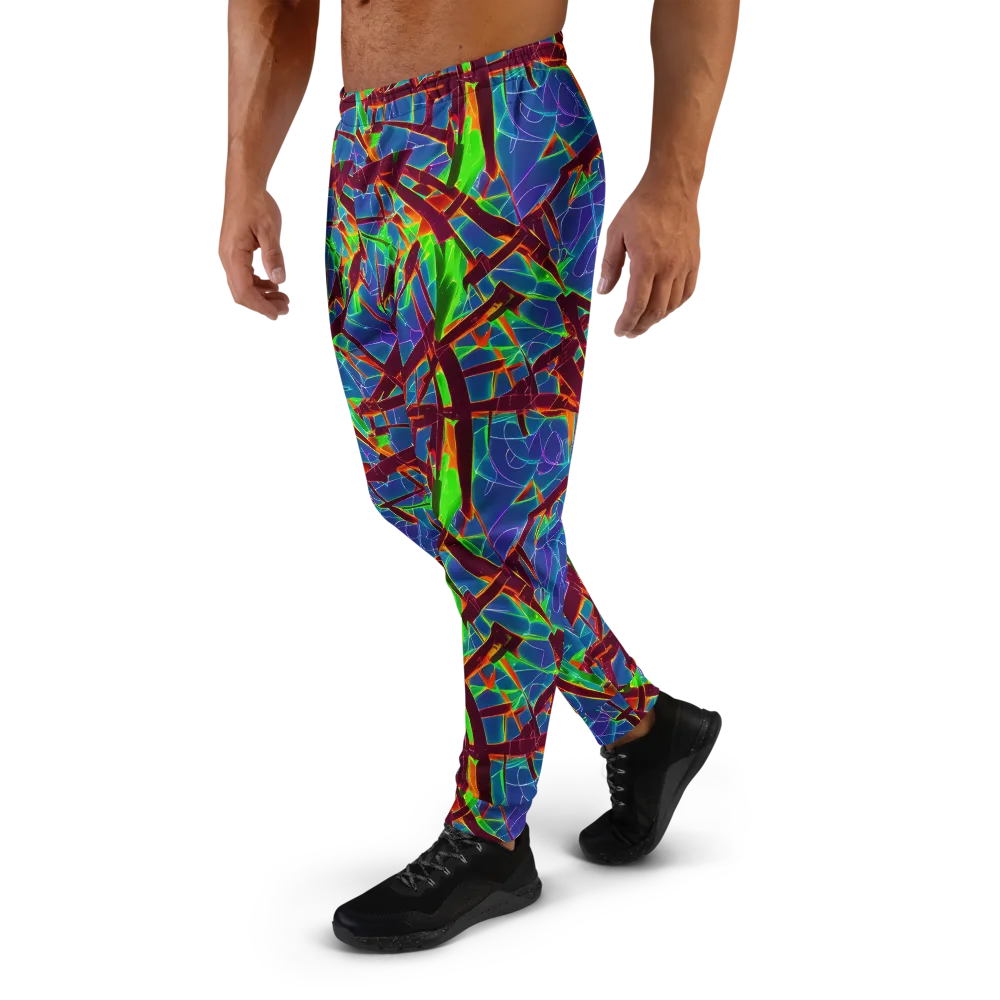Luminous Crackle on Men's Joggers — Left