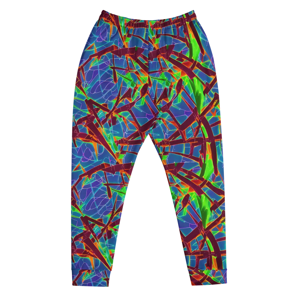 Luminous Crackle on Men's Joggers — Front