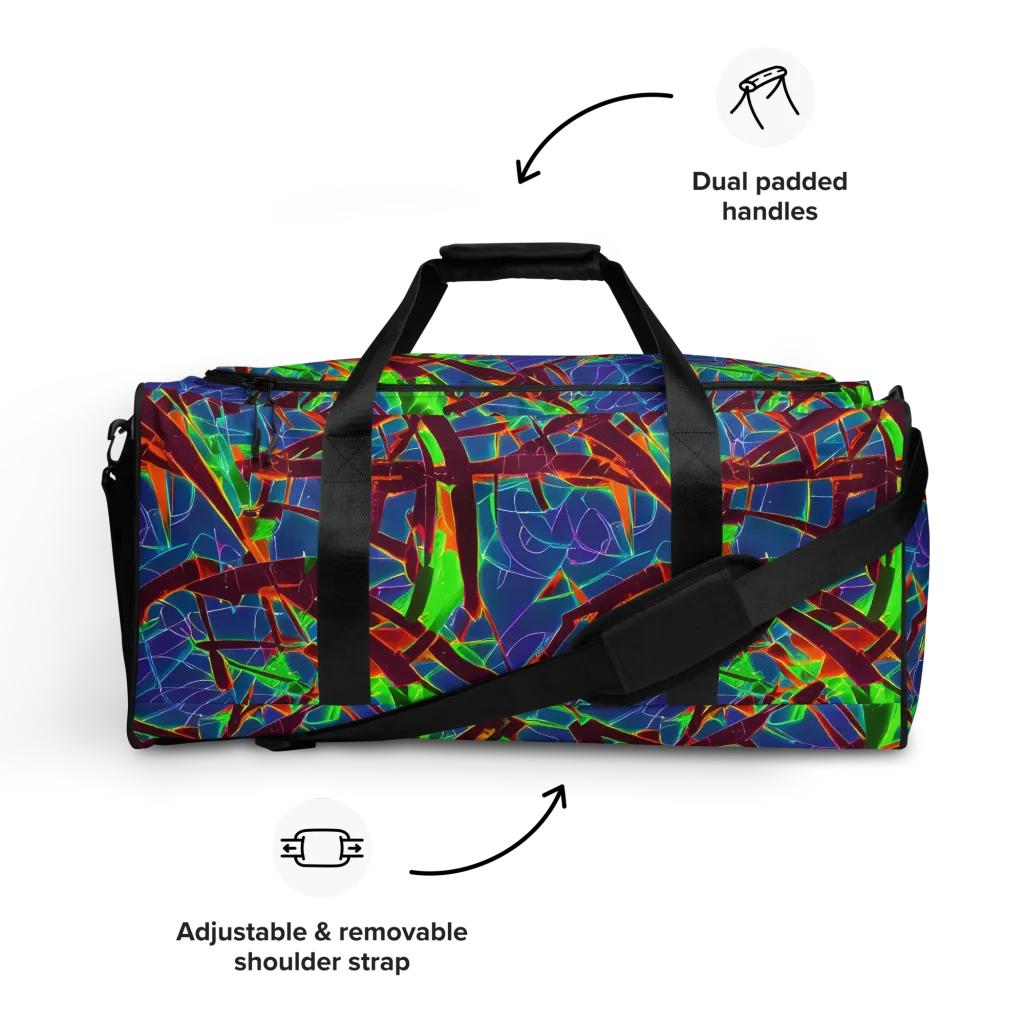 Luminous Crackle on Duffle Bag — Front