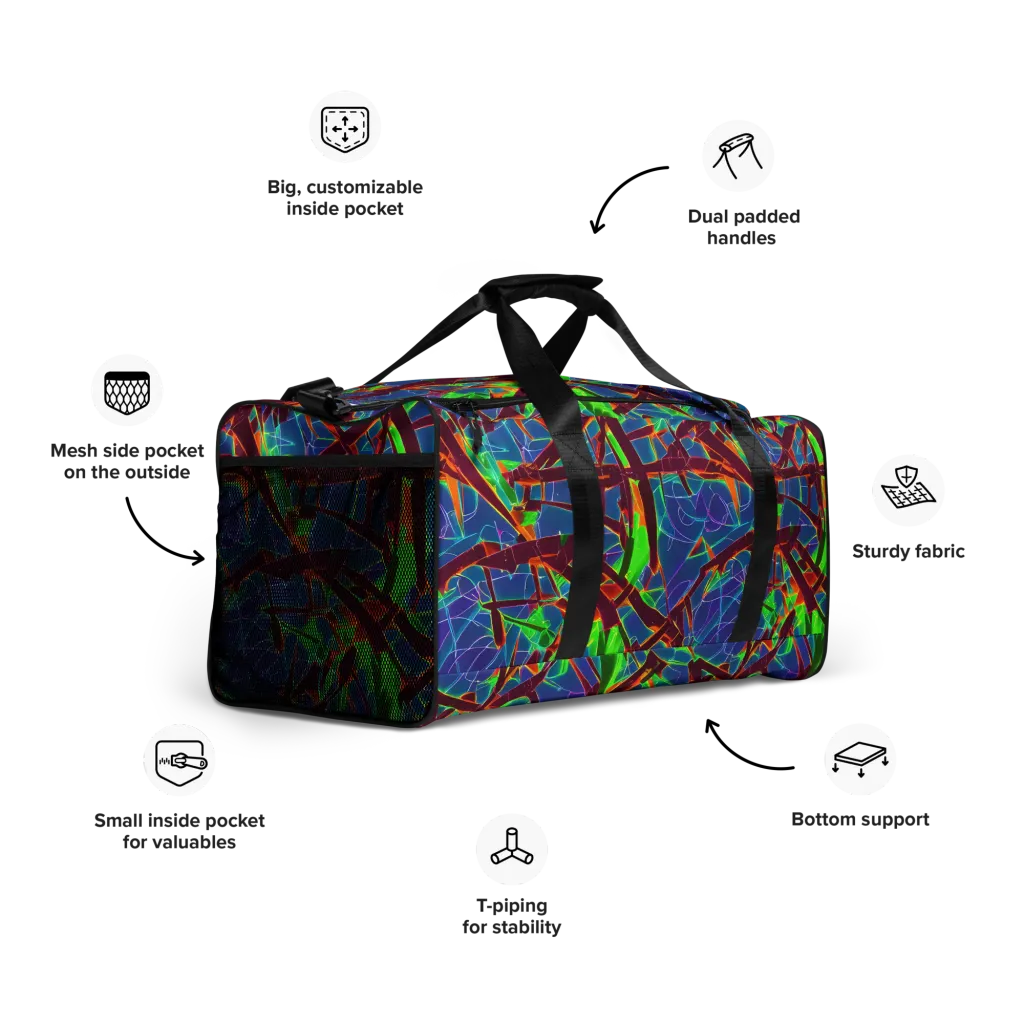 Luminous Crackle on Duffle Bag — Right Front