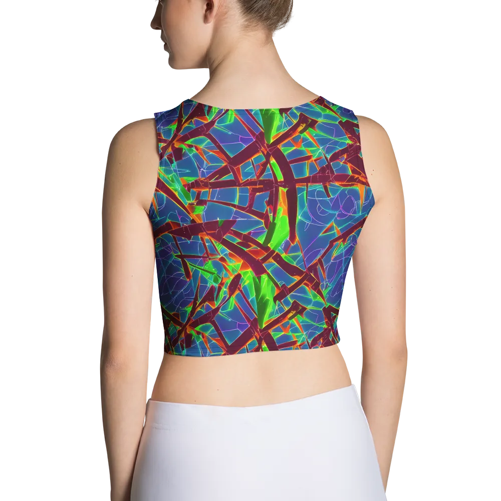 Luminous Crackle on Crop Top — Back