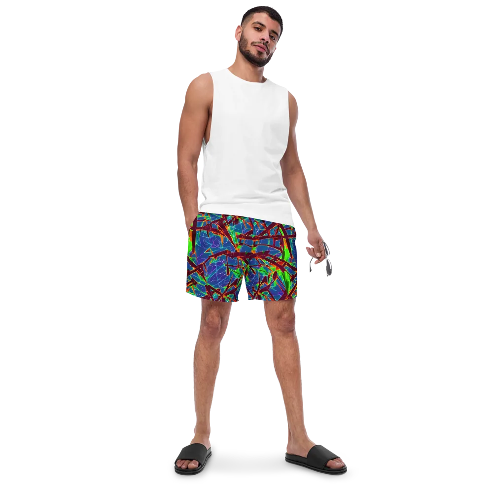 Luminous Crackle on Swim Trunks — Front