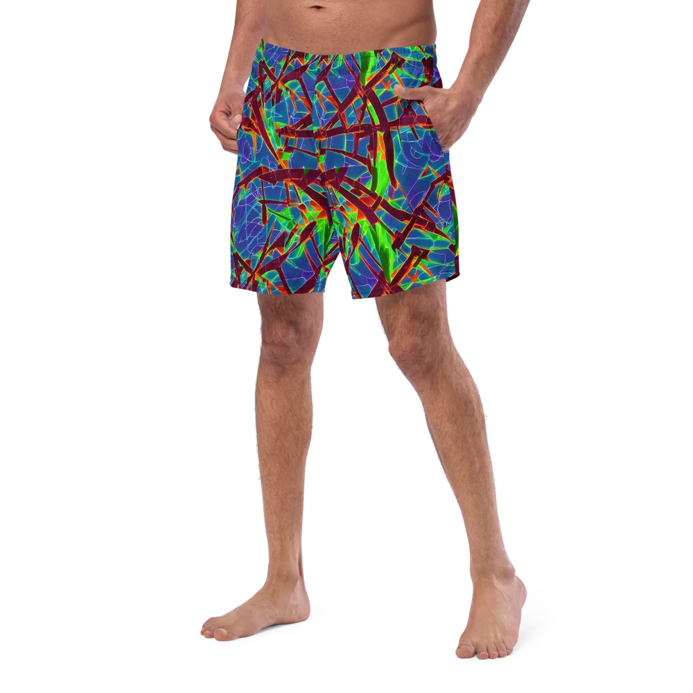 Luminous Crackle on Swim Trunks — Left Front